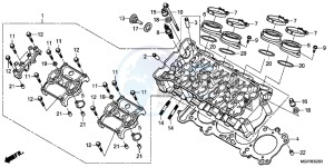 CBR1000RRE Fireblade 2ED drawing CYLINDER HEAD