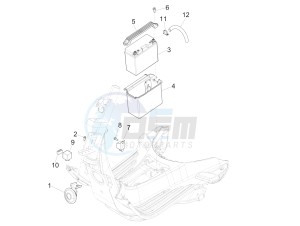 Primavera 50 2T (EMEA, APAC) drawing Remote control switches - Battery - Horn