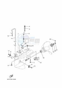 F100DETL drawing PROPELLER-HOUSING-AND-TRANSMISSION-2