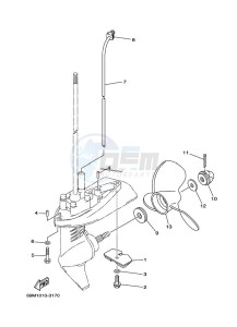 F2-5AMHL drawing PROPELLER-HOUSING-AND-TRANSMISSION-2