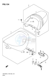 VZR1800 (E3) INTRUDER drawing SEAT (VZR1800L1 E28)