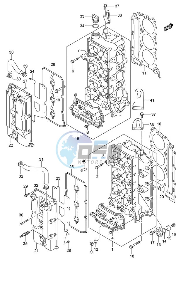 Cylinder Head (DF 250S)