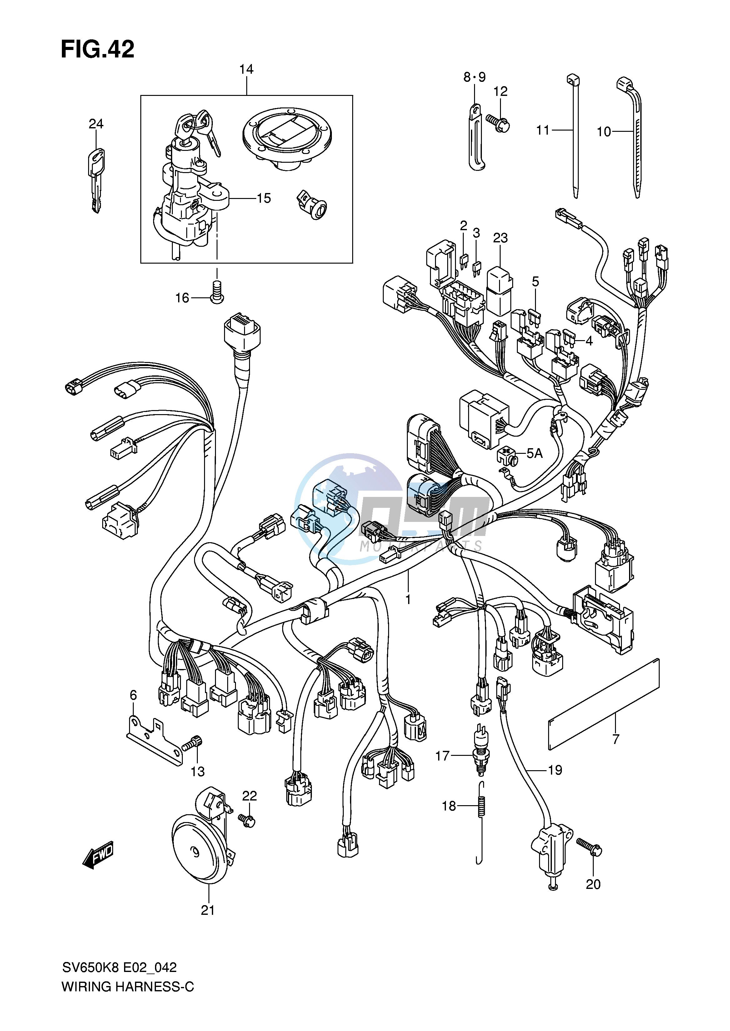 WIRING HARNESS (SV650AK8 AK9 UAK8 UAK9)