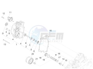 GTS 300 SUPER 4T 4V IE ABS E4 (EMEA) drawing Flywheel magneto cover - Oil filter