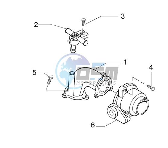 Union pipe-throttle bodyinjector