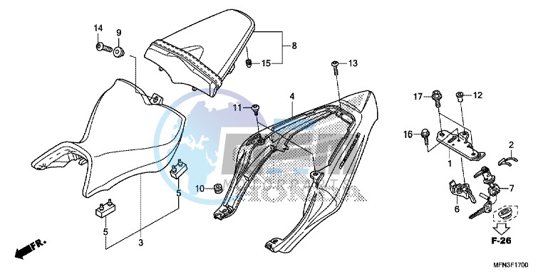 SEAT/ SEAT COWL