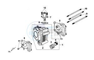 SYMPHONY SR50 drawing CYLINDER / GASKETS