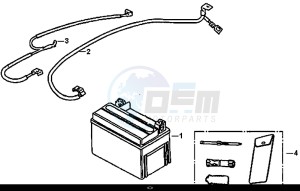 SYMPHONY SR 125 (AZ12W4-EU) (L7-M0) drawing BATTERY - TOOL BOX