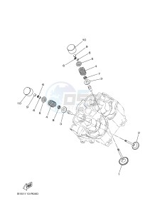 YFM700FWAD YFM70GPHH GRIZZLY 700 EPS (B1A3) drawing VALVE