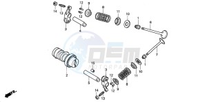 ANF125T drawing CAMSHAFT/VALVE