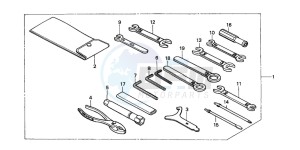 VT750C3 drawing TOOLS