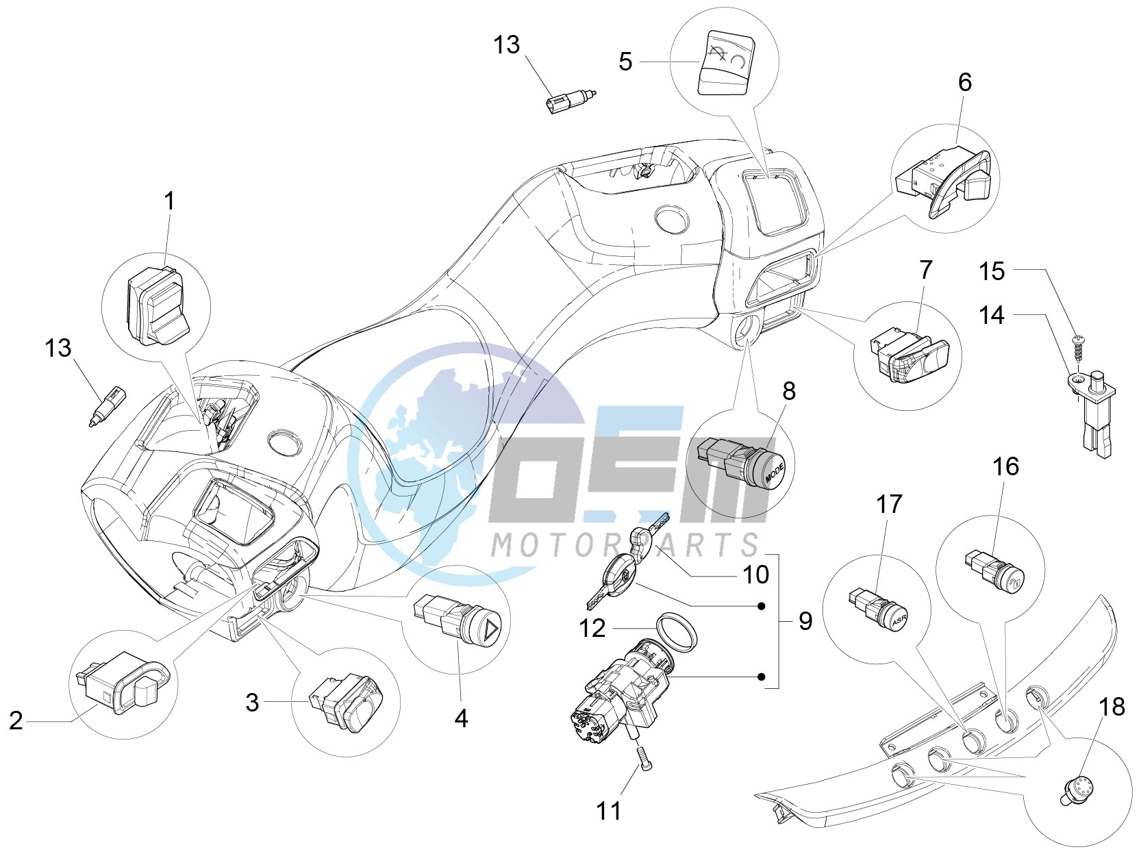 Selectors - Switches - Buttons