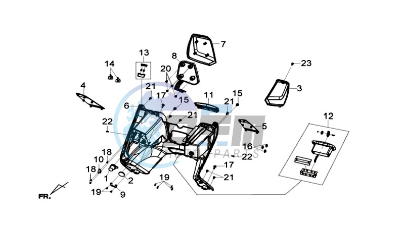 COWLING INNER FR PLATE