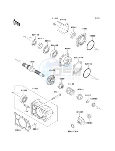 KAF 620 E [MULE 3010 4X4] (E6F-E8F) E7F drawing BEVEL GEAR CASE