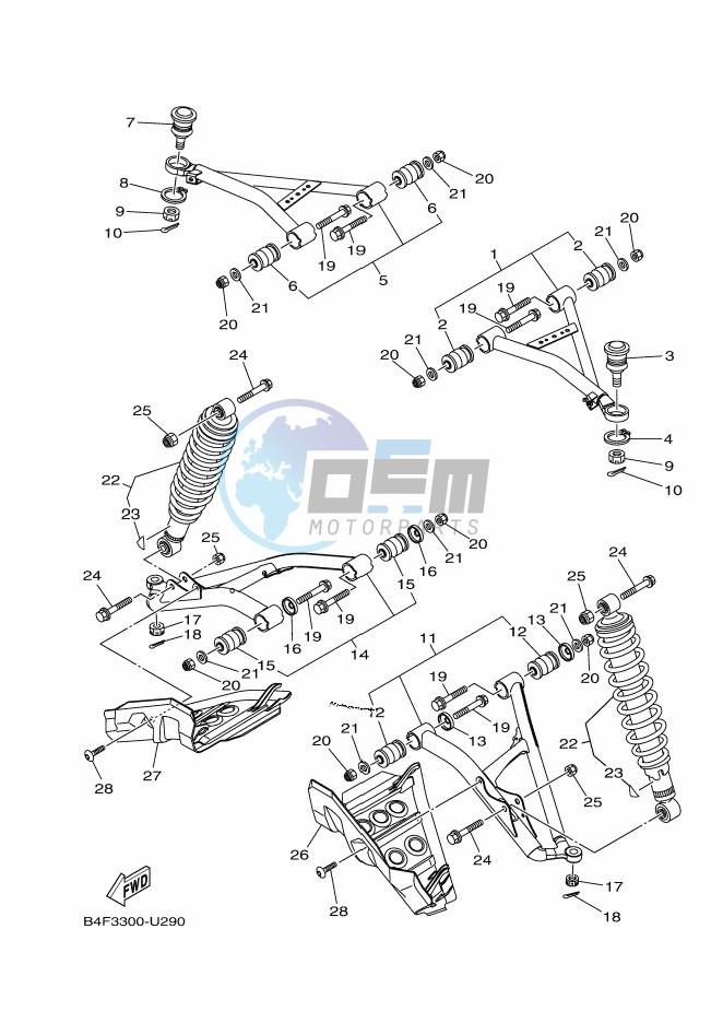 FRONT SUSPENSION & WHEEL