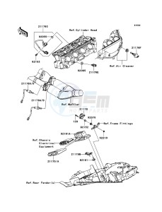 NINJA ZX-10R ZX1000D7F FR GB XX (EU ME A(FRICA) drawing Fuel Injection