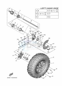 YXE1000EWS YX10ERPLP (B4MR) drawing REAR WHEEL