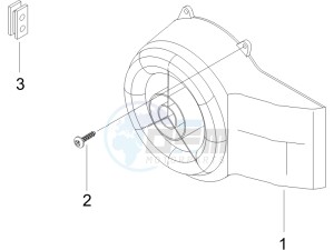 S 50 2T College drawing Flywheel magneto cover - Oil filter