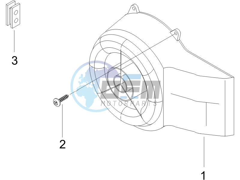 Flywheel magneto cover - Oil filter