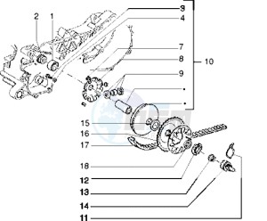 Typhoon 125 drawing Driving pulley