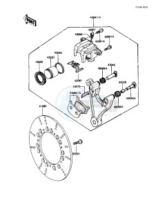 KZ 1000 R [EDDIE LAWSON REPLICA] (R1-R2) [EDDIE LAWSON REPLICA] drawing REAR BRAKE