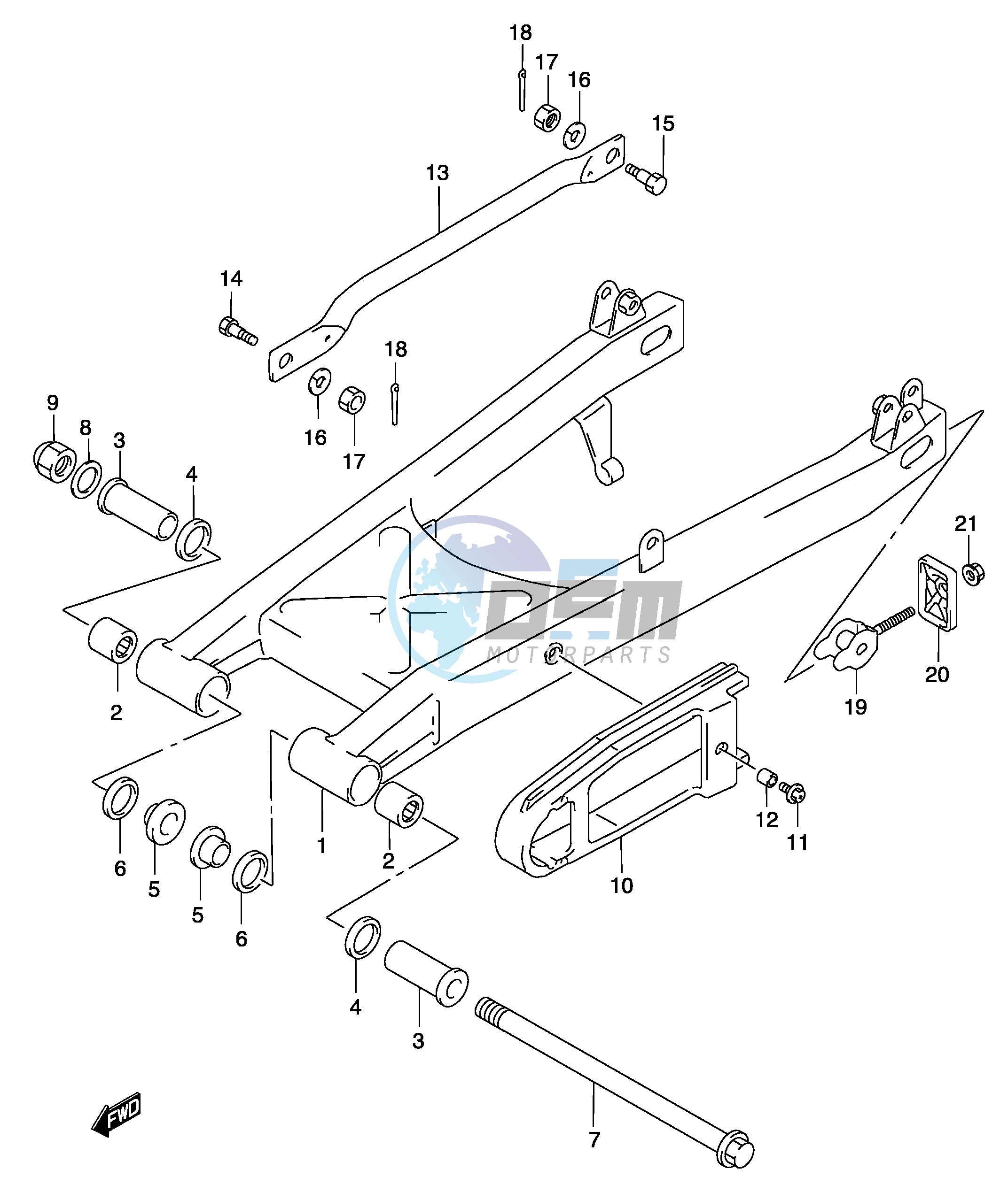 REAR SWINGING ARM