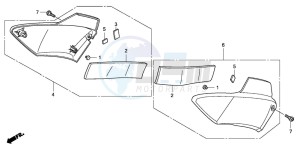 CBF1000S drawing SIDE COVER