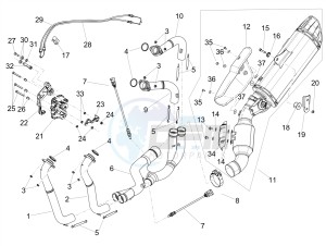 RSV4 1100 RACING FACTORY E4 ABS (NAFTA) drawing Exhaust pipe