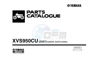 XVS950CU XV950R XV950 R-SPEC (2DX7) drawing .1-Front-Page