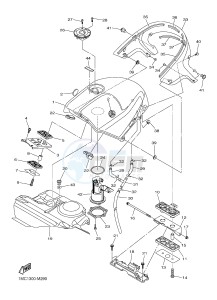 FJR1300A FJR1300A ABS (1MCG 1MCH) drawing FUEL TANK