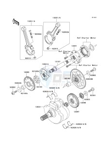 VN 1600 B [VULCAN 1600 MEAN STREAK] (B6F-B8FA) B7FA drawing CRANKSHAFT