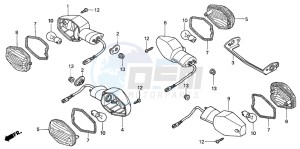 CBR1000RR drawing WINKER (CBR1000RR4/5)