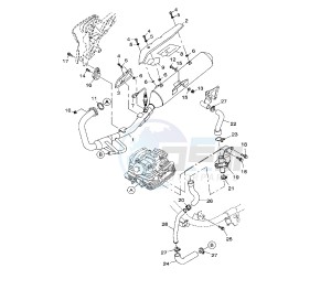 YBR 250 drawing EXHAUST