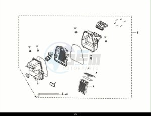 NH-T125I (MG12B2-EU) (E5) (M1) drawing AIR CLEANER ASSY