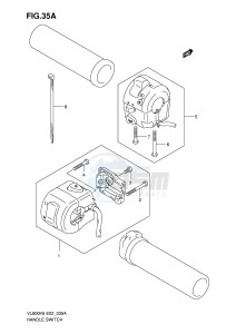 VL800 (E2) VOLUSIA drawing HANDLE SWITCH (MODEL K7 K8 K9 L0)