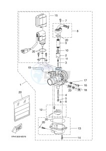 NS50 AEROX (1PH1 1PH1 1PH1 1PH1) drawing CARBURETOR