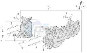 Scarabeo 50 4T E2 drawing Crankcase