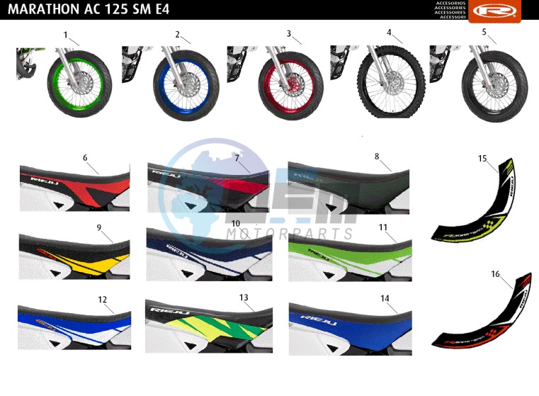 ACCESSOIRIES - WHEELS-SEATS