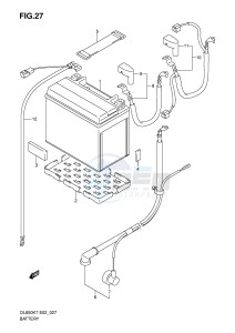 DL650 (E2) V-Strom drawing BATTERY