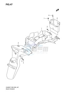 DL650 (E3-E28) V-Strom drawing REAR FENDER