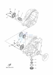 XSR125 MTM125 (BFG1) drawing OIL PUMP