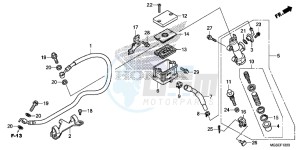 NC700SC drawing REAR BRAKE MASTER CYLINDER (NC700S)