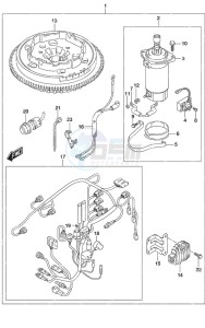 DF 25A drawing Starting Motor Manual Starter