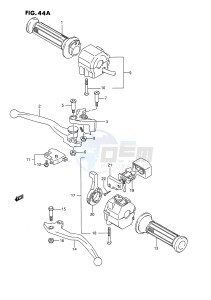 GSX1100 (E2) drawing HANDLE SWITCH (MODEL K L M N P R)