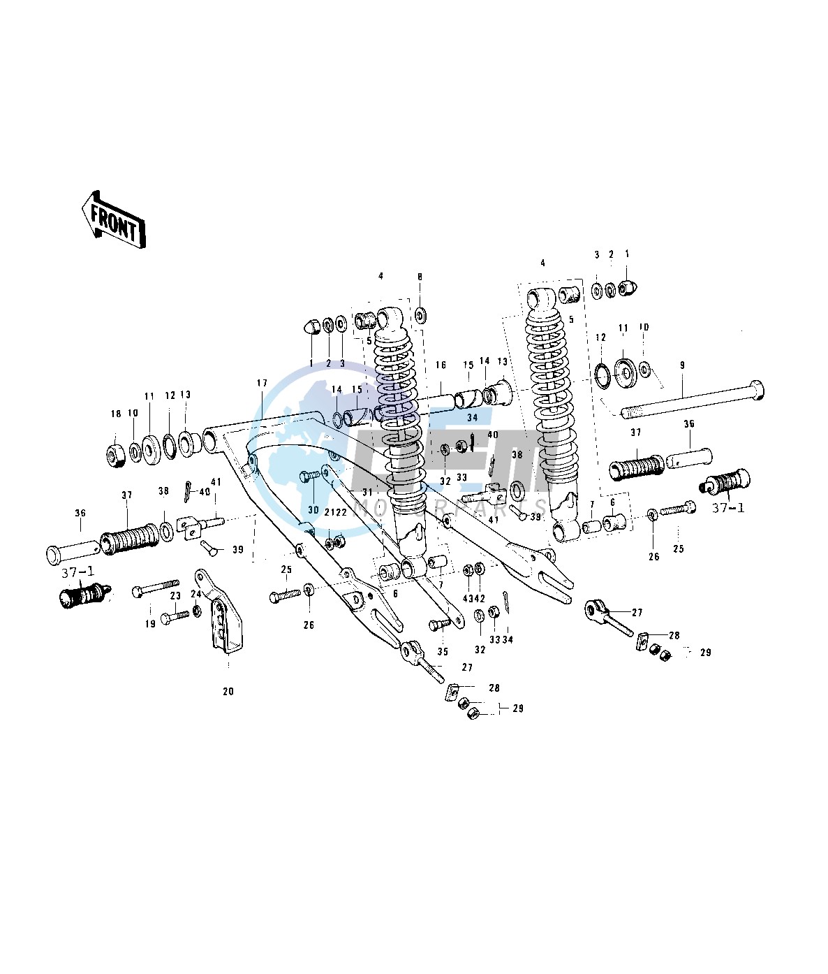 SWING ARM_SHOCK ABSORBERS -- 76-79- -