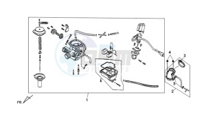 CELLO ALLO 125 drawing CARBURATOR