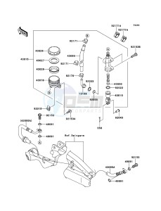 ER-6n ER650A6S GB XX (EU ME A(FRICA) drawing Rear Master Cylinder