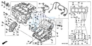 CBF1000AA France - (F / ABS CMF) drawing CRANKCASE