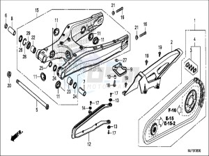 CRF1000DH 2ED - (2ED) drawing SWING ARM