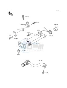 KX 500 E [KX500] (E4-E8) [KX500] drawing GEAR CHANGE MECHANISM